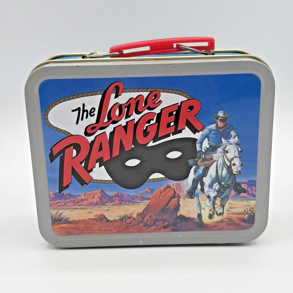 Vintage The Lone Ranger Mini Tin Lunch Box 2001 Cheerios 60th Anniversary Y2K